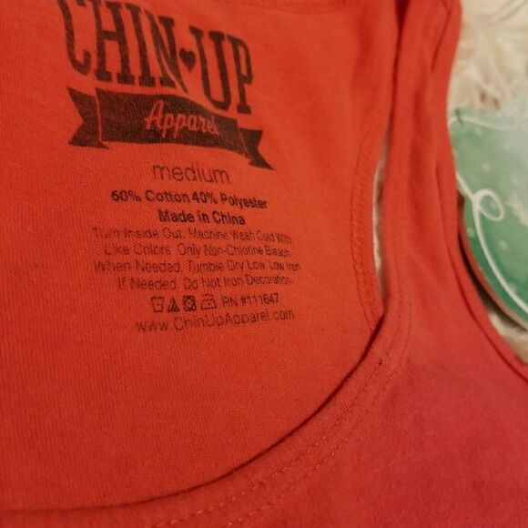 Chin up apparel racer back gym tank top medium - Picture 2 of 2